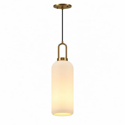 Alora Mood Soji PD401606AGOP 6-Inch Pendant Light in Aged Gold Finish with Clear Glass Shade