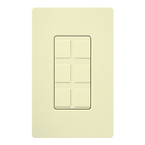 Lutron Claro wall plate in Almond