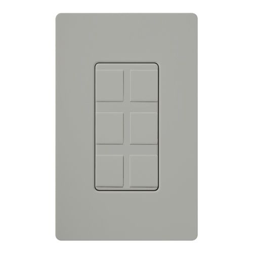Lutron Claro wall plate in Gray