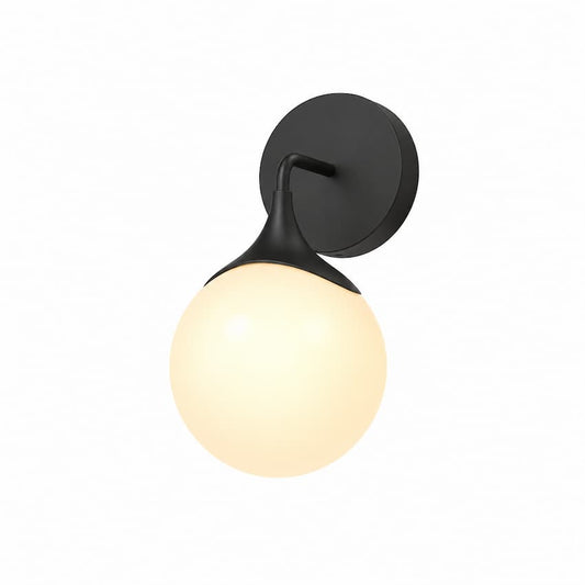 Alora Mood Nouveau WV505106AGOP 12-Inch Wall Vanity Light in Aged Gold with Matte Opal Glass Shade