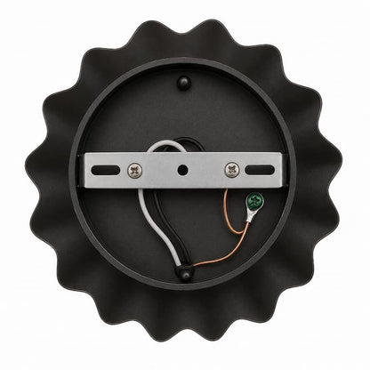 Alora Mood WV436910MBOP-3WCCT-UNV Soleil Modern LED Vanity Light in Matte Black with Matte Opal Glass, Sunburst Design and Selectable 2700K, 3000K or 4000K Color Temperature