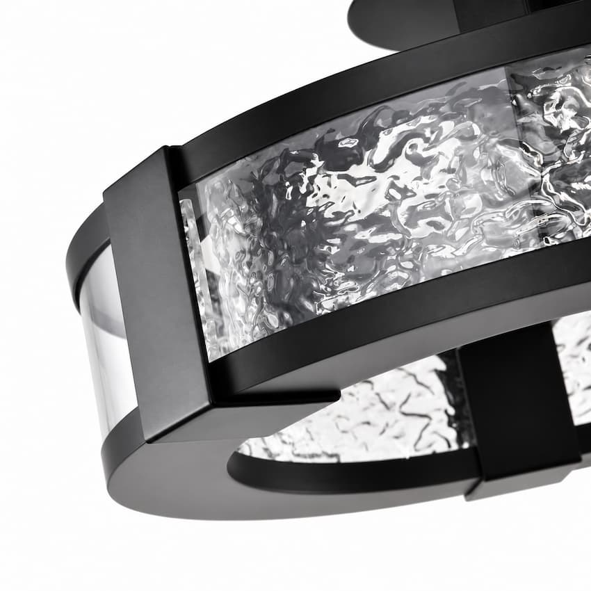 Satco 62-2001 matte black LED ceiling light with integrated 30W LED and dimmable illumination