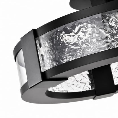 Satco 62-2001 matte black LED ceiling light with integrated 30W LED and dimmable illumination