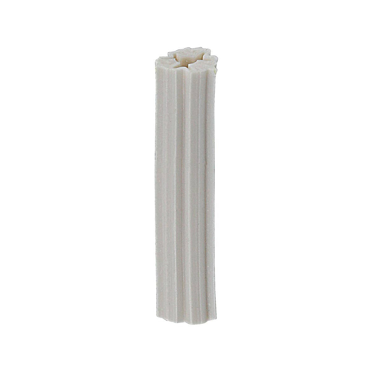 Dottie #6-#8 White Ribbed Tubular Plastic Anchor 221 (100-Pack)