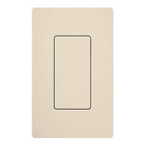 Lutron Claro wall plate in Light Almond