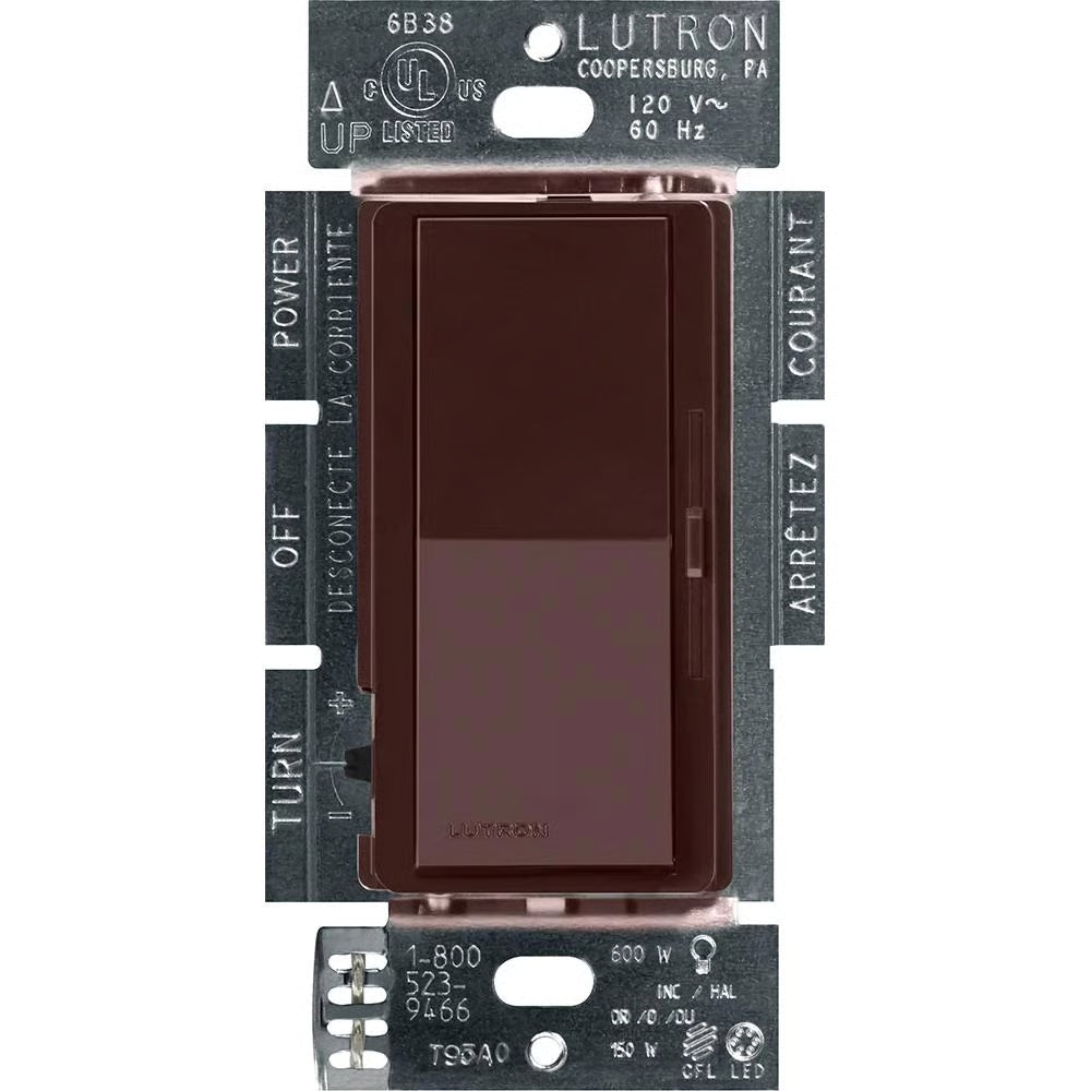 Lutron Diva LED+ dimmer switch in Brown