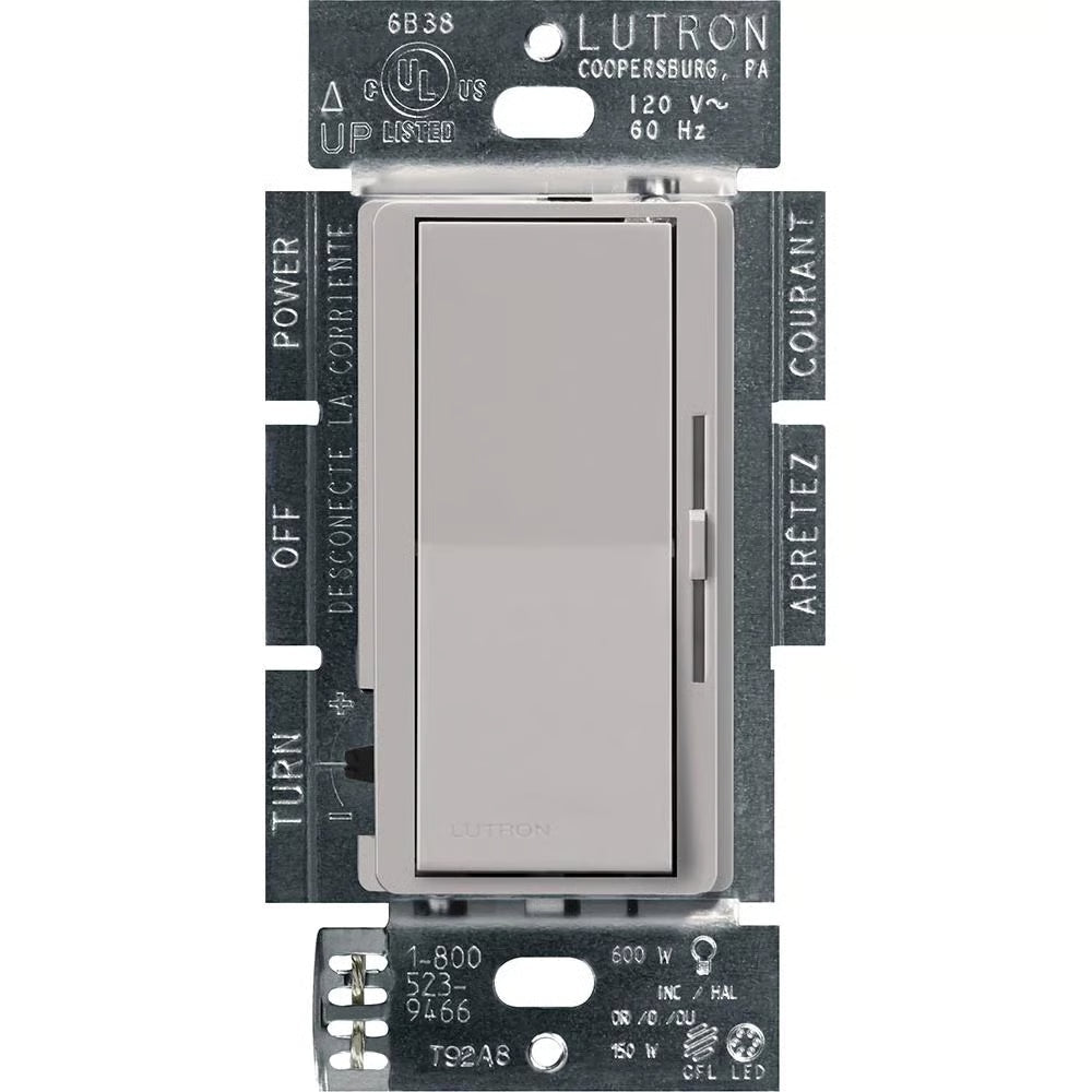 Lutron Diva LED+ dimmer switch in Gray