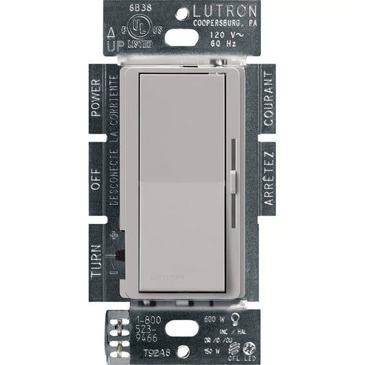 Lutron Diva LED+ dimmer switch in Gray