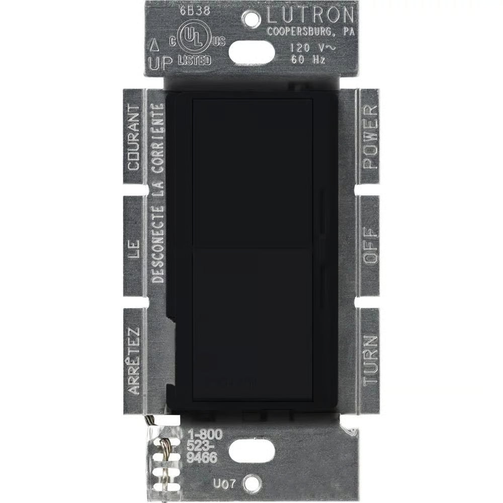 Lutron Diva 3-speed fan control in Black