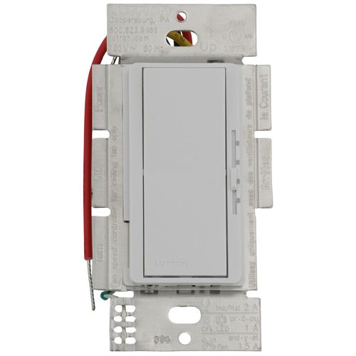 Lutron Diva fan and light control in White