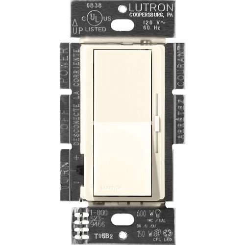Lutron Diva 3-wire dimmer switch in Biscuit