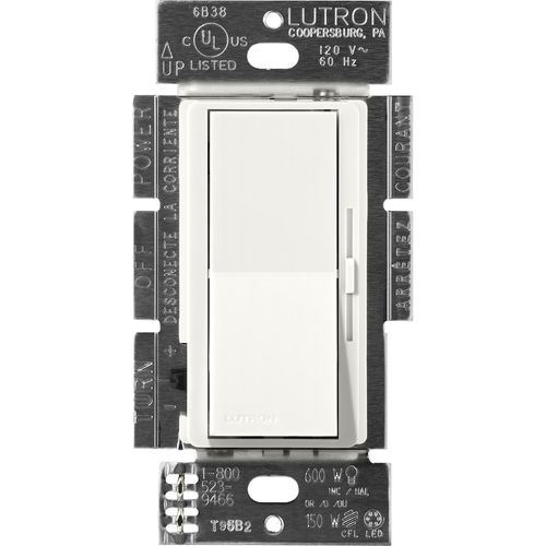 Lutron Diva 3-wire dimmer switch in Glacier