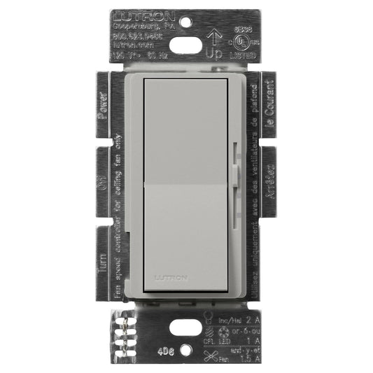 Lutron Diva fan and light control in Pebble