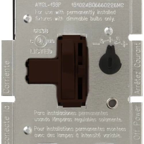 Lutron Ariadni LED+ dimmer switch in Brown