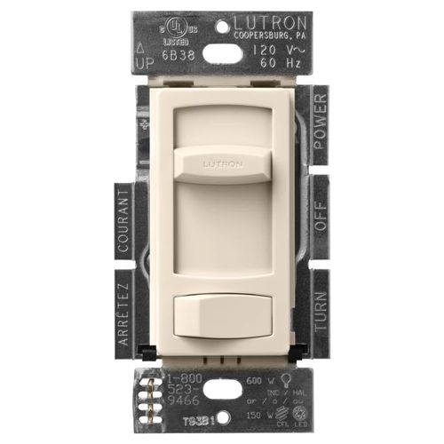 Lutron Skylark LED+ dimmer switch in Light Almond