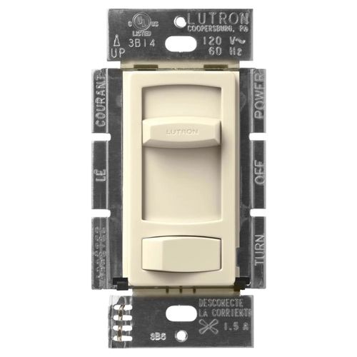 Lutron Skylark 3-speed fan control in Almond