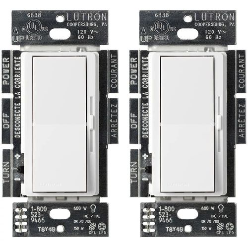 Lutron DVCL-153P-WH-2 Dimmer Switch