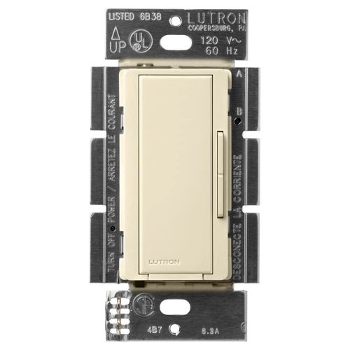 Lutron Maestro dimmer switch in Almond