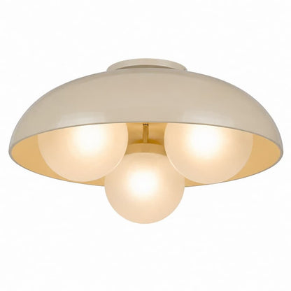 Alora Mood FM495316PWOP Robyn Contemporary Flush Mount Ceiling Light with Pearl White Finish, Soft Opal Glass Shades and Downward Illumination