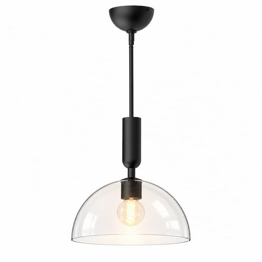 Alora Mood Jude PD563012 12-Inch Pendant Light with Decorative Glass Shade and Modern Metal Detailing