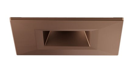 ELCO Lighting E1AK12FSDBZ 1 Inch Square Architectural Oak Reflector Downlight Sunset Dimming 38 Degree Bronze