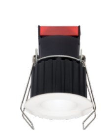ELCO Lighting E1L02WF40BB 1 Inch Round Recessed Oak Reflector Downlight 4000K 50 Degree 540 lm All Black