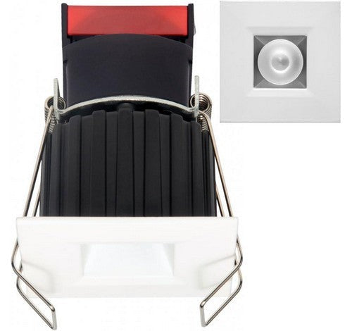 ELCO Lighting E1L12F27H 1 Inch Square Recessed Oak Reflector Downlight 2700K 38 Degree 540 lm