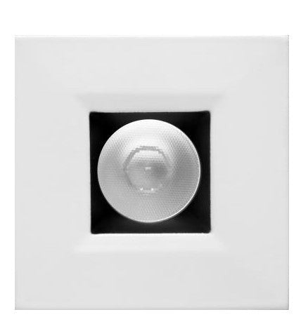 ELCO Lighting E1L12NF27B 1 Inch Square Recessed Oak Reflector Downlight 2700K 28 Degree 540 lm Black
