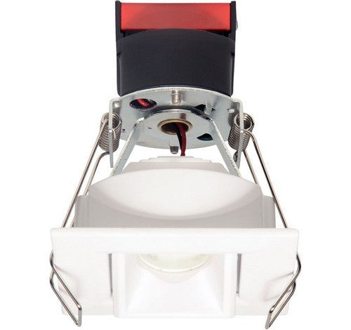 ELCO Lighting E1L22F27W 1 Inch Square Recessed Oak Pull Down Downlight 2700K 38 Degree 540 lm White