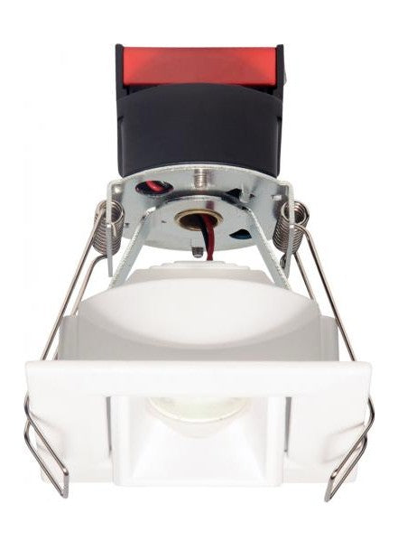 ELCO Lighting E1L22WF30W 1 Inch Square Recessed Oak Pull Down Downlight 3000K 50 Degree 540 lm White