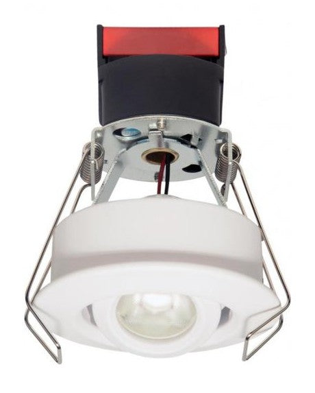 ELCO Lighting E1L32WF40B 1 Inch Round Gimbal Recessed Oak Downlight 4000K 50 Degree 675 lm Black