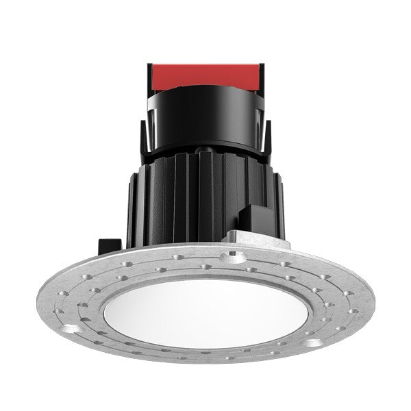 ELCO Lighting E1L61F35BB 1 Inch Trimless Round Recessed Oak Downlight 3500K 38 Degree 540 lm All Black