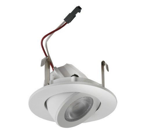 ELCO Lighting E218C1840W 2 Inch Round High Lumen Adjustable LED Gimbal Light Engine 11W 120V 1200 lm 4000K 36 Degree White