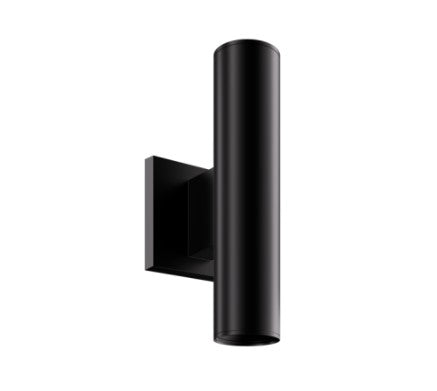 ELCO Lighting E25AB10-10C5 2-Inch Black LED Wall Mount Fixture, 1000 lm, 5CCT