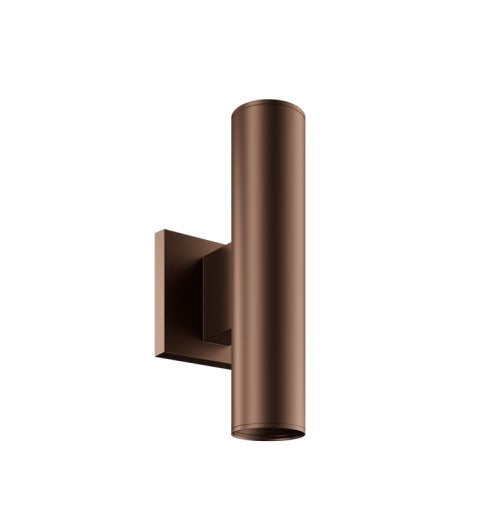 ELCO Lighting E25ABZ03-0324 2-Inch Bronze LED Wall Mount Fixture, 350 lm, 2400K