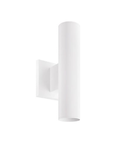 ELCO Lighting E25AW07-0330 2-Inch White LED Wall Mount Fixture, 750 lm / 350 lm, 3000K