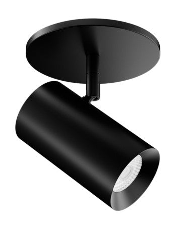 ELCO Lighting E25MB-08CT5-24 2-Inch Black LED Monopoint Fixture, 850 lm, 5CCT, 38°