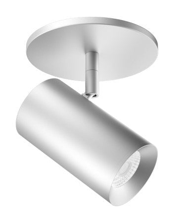 ELCO Lighting E25MS-1130-W 2-Inch Silver LED Monopoint Fixture, 1150 lm