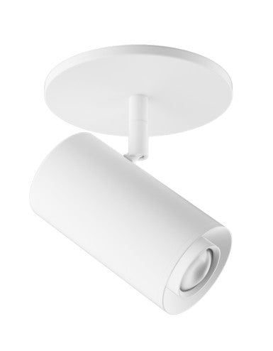ELCO Lighting E25MW-0730-FC 2-Inch White LED Monopoint Fixture, 720-860 lm, 3000K, 18°-50°