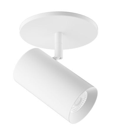 ELCO Lighting E25MW-0730-N 2-Inch White LED Monopoint Fixture, 750 lm, 3000K, 25°