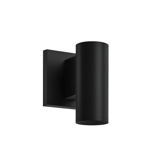 ELCO Lighting E25NYB-0727 2-Inch Black LED Wall Mount Fixture, 750 lm, 2700K