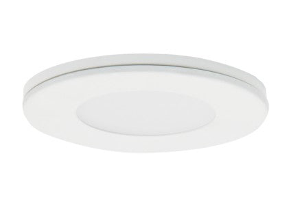 ELCO Lighting E261-35W Mini Super Slim Round Undercabinet LED Puck Light 2.2W 170 lm 3500K 12V DC White Finish
