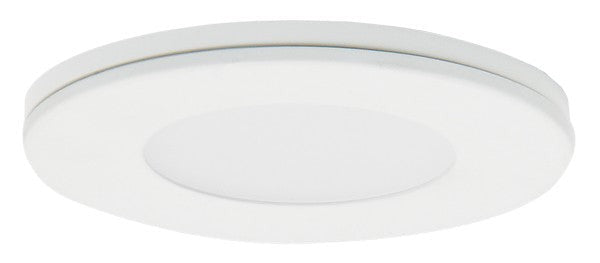 ELCO Lighting E261W Mini Super Slim Round Undercabinet LED Puck Light 2.2W 170 lm 3000K 12V DC White Finish