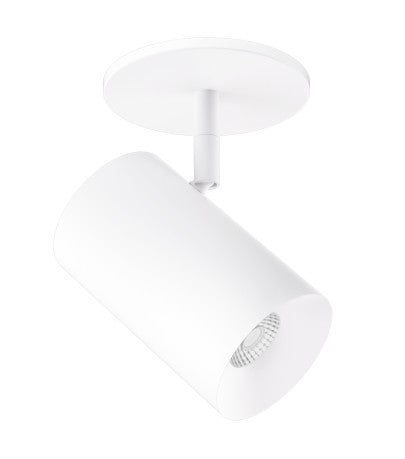 ELCO Lighting E36MW-10CT5 3-Inch White LED Monopoint Fixture, 1000 lm, 5CCT, 38°