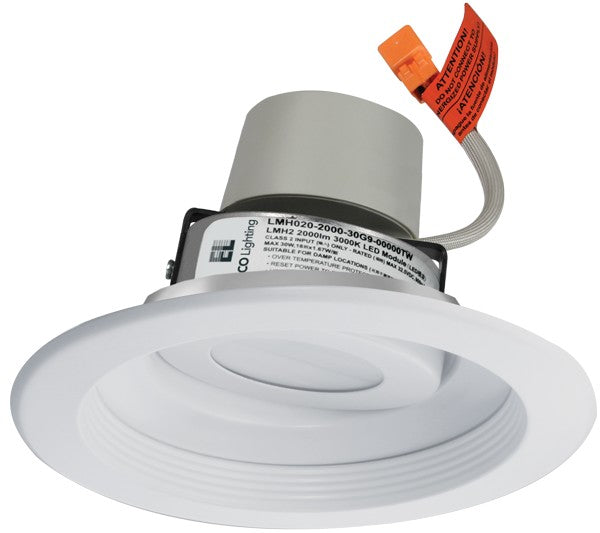 ELCO Lighting E616R12SDW 6-Inch White LED Baffle Trim Module, 1250 lm