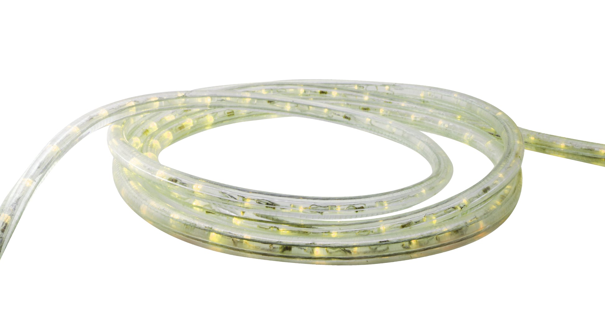 ELCO Lighting EDU2LEDWW 2 Wire LED Clear Rope Lt, 120V Ww Per Ft