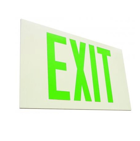 ELCO Lighting EE80S Self Iluminated Exit, Green