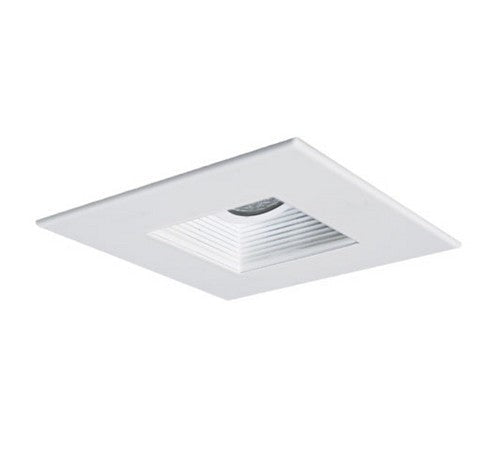 ELCO Lighting EL2483W Disc 4" Low Voltage Square Trim Metal Baffle