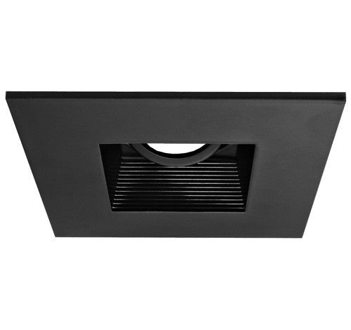 ELCO Lighting EL2484B 4" Low Voltage Die-Cast Square Baffle Trim