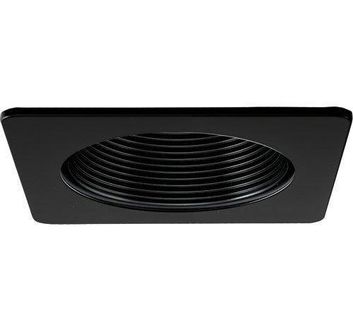 ELCO Lighting EL2493BB 4" Low Voltage Phenolic Black Baffle,Square Black Trm Ring